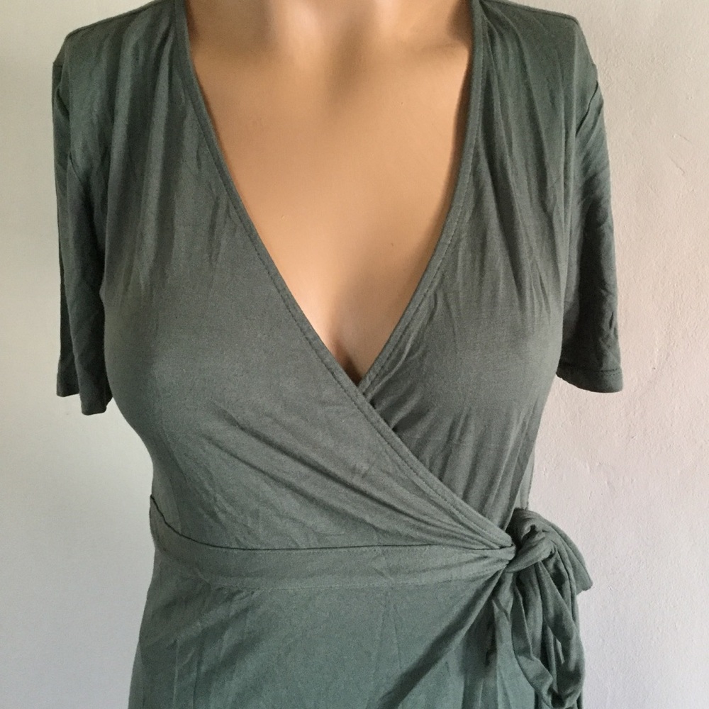 Green Wrap Dress